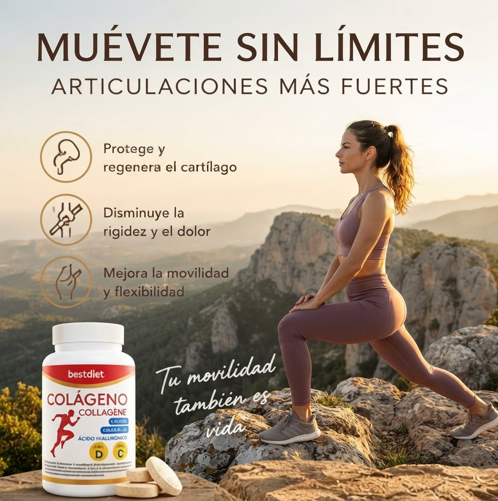 Colágeno + Silicio Orgánico + Magnesio | 120 Comprimidos | Best Diet